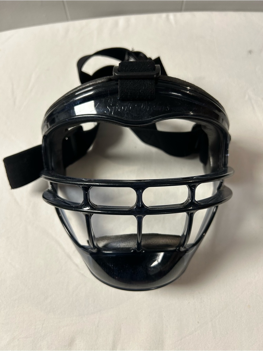Defender Protective Face Mask with Cage - Black youth softball